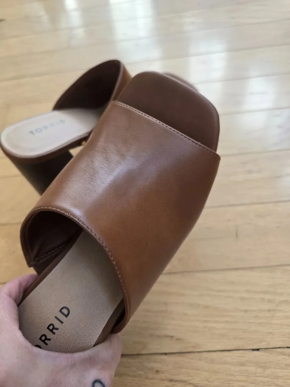 Torrid | Cognac Brown Monochrome Block Heel Platform Sandals | WMS 7.5